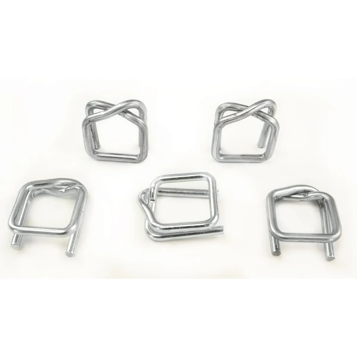 Tsingitud traatpandlad polüester-pakenduslindile (BUCKLES-19G), 19 mm