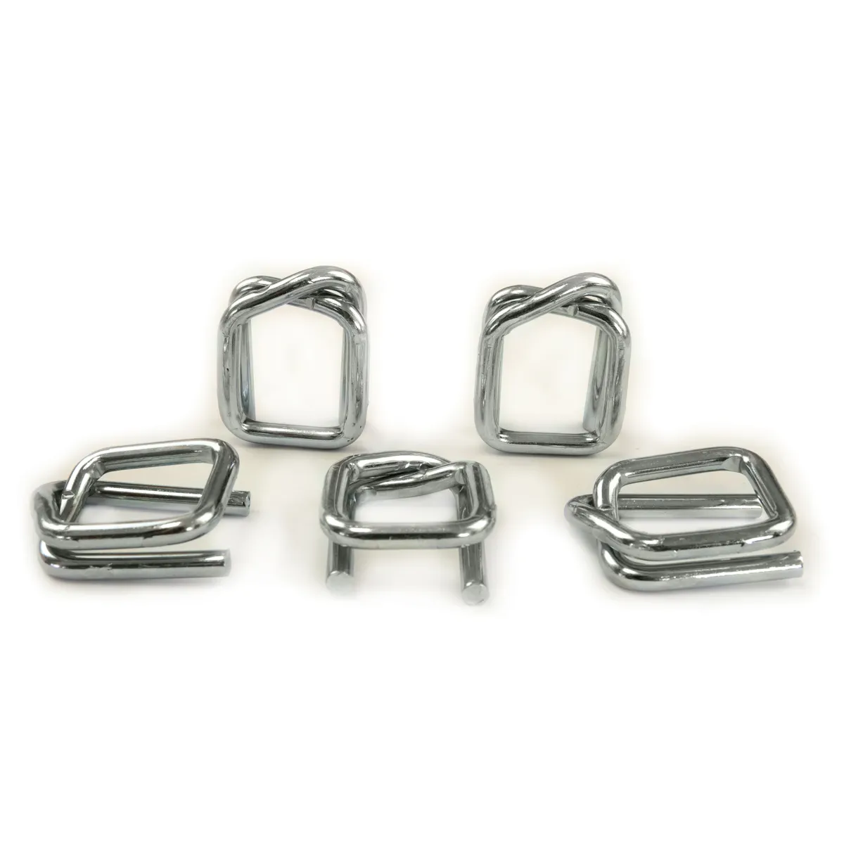 Tsingitud traatpandlad polüester-pakkelindile (BUCKLES-25G), 25 mm